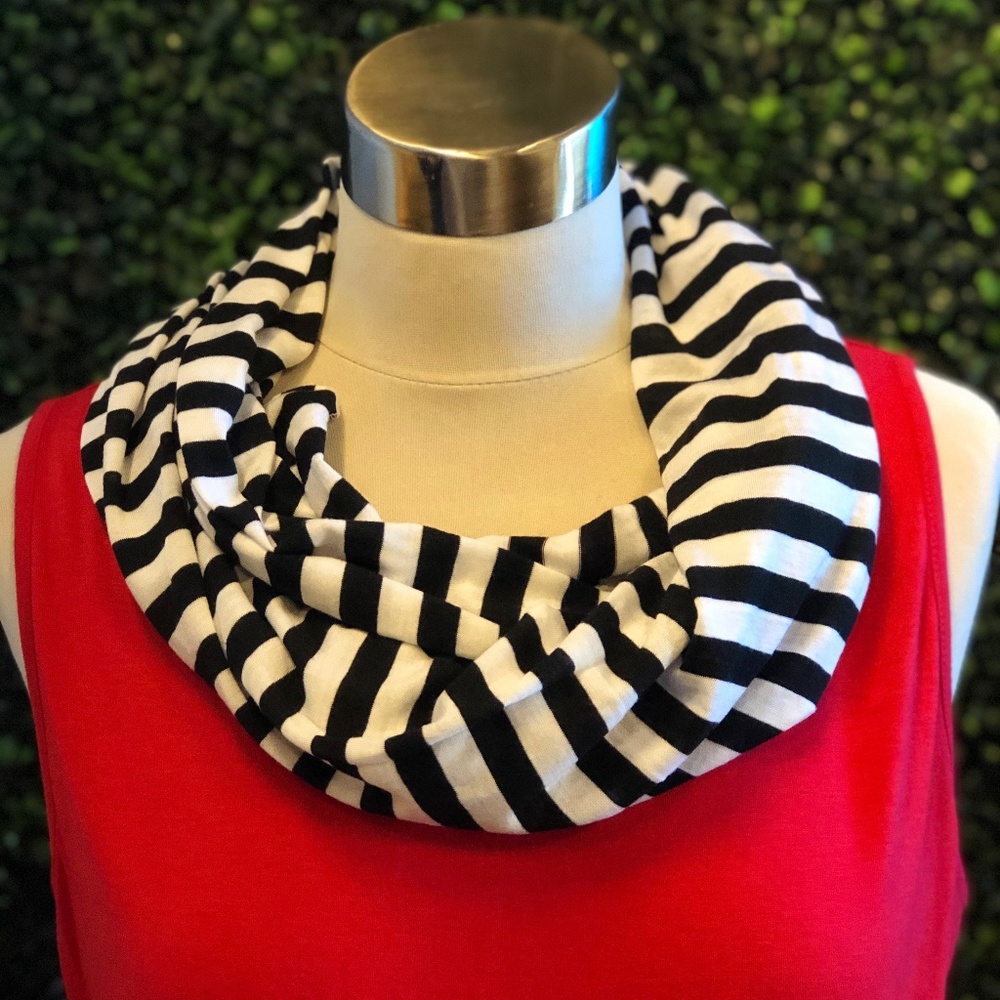 Striped Infinity Scarf